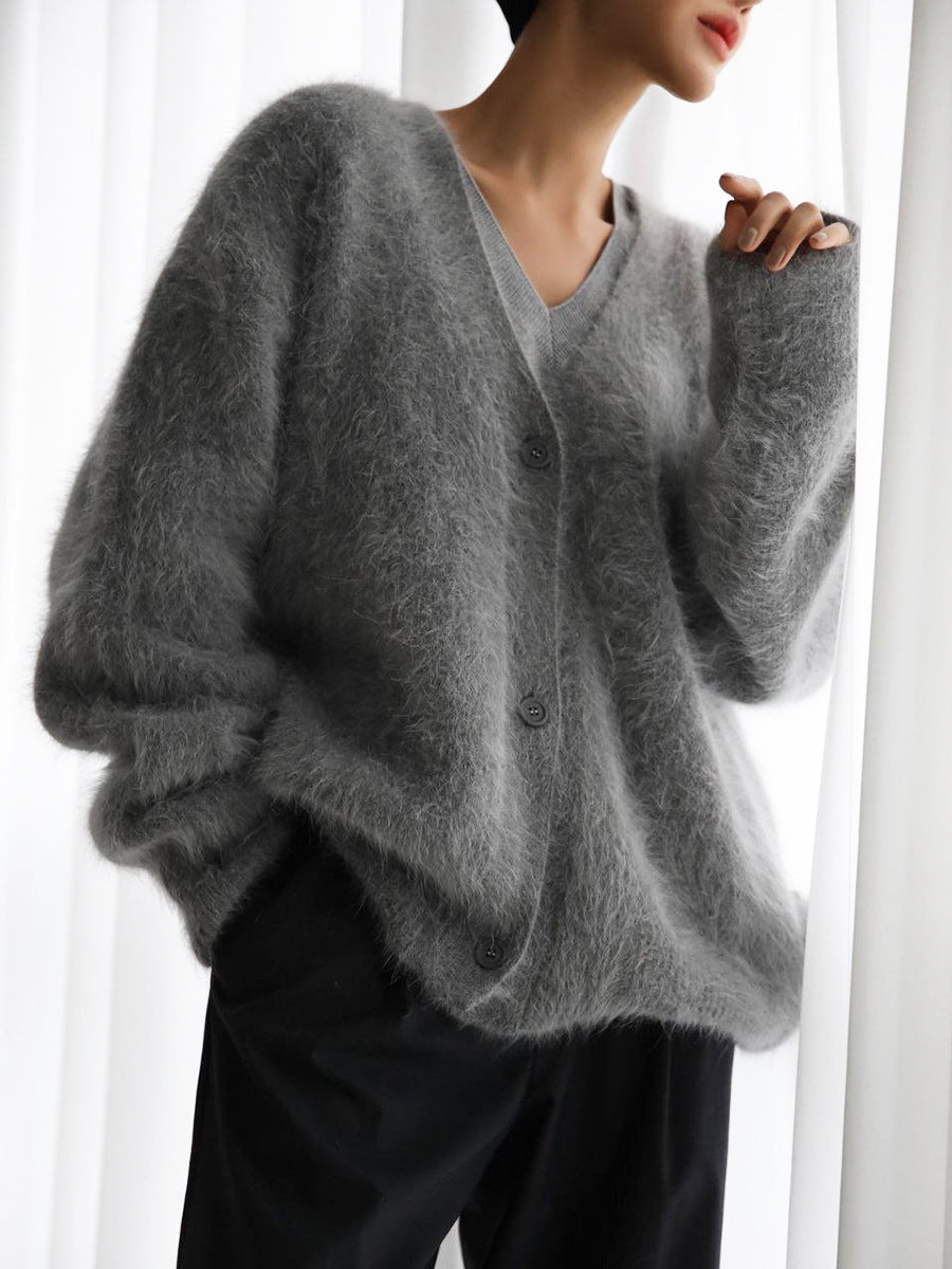 Fionie | Plush Buttoned Cardigan