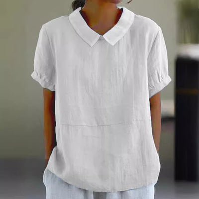 Elegantes Baumwoll-Modehemd mit Revers