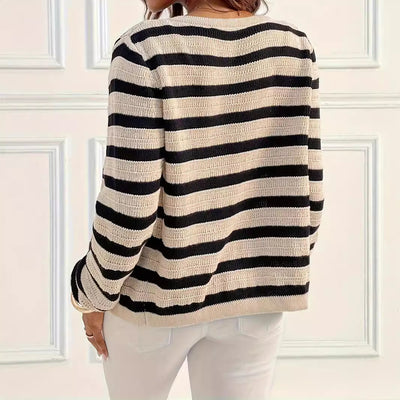 Eileen | Versatile Striped Cardigan
