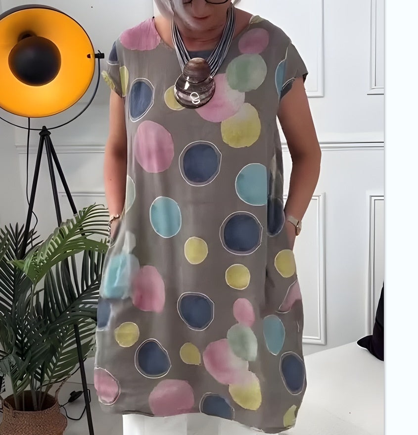 Tamara | Comfortable Dress with Butterfly Print