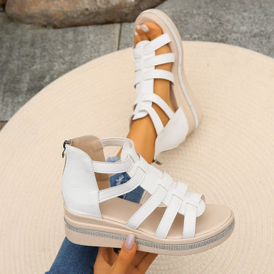 Ella – Elegant Summer Sandals Rhinestone Platform