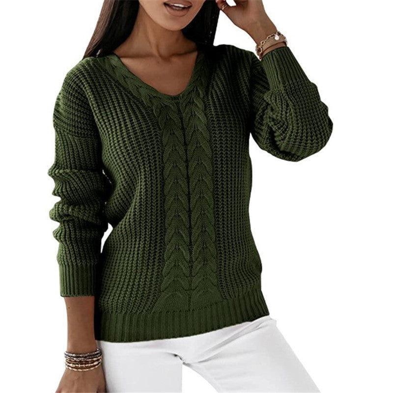 Solaine | Classic V-Neck Sweater