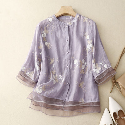 Eloise | Vintage Embroidered Blouse