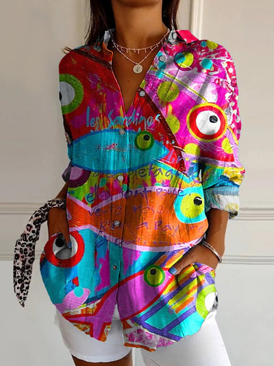 Amara | Casual Floral Breeze Button Shirt