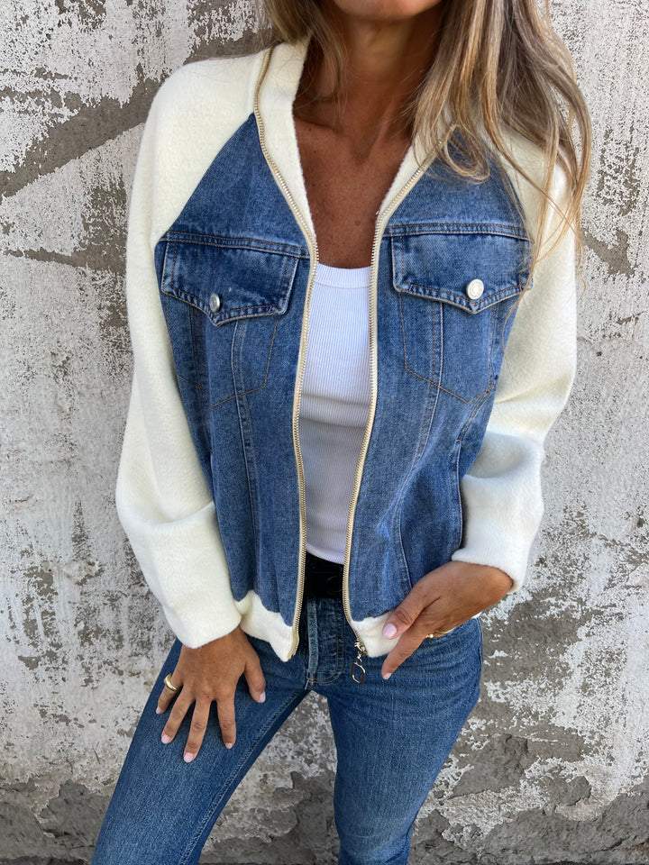 ISA | CASUAL JACKET WITH ZIP FASTENING