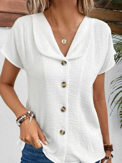 Aliyah | Elegant Button Summer Blouse