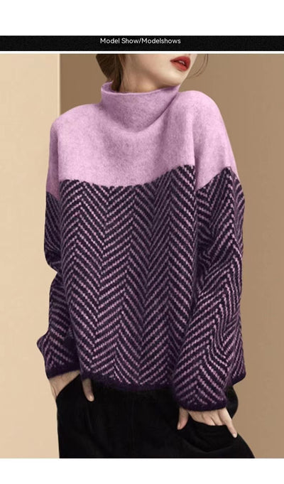 Zaria | Luxe Chevron Sweater