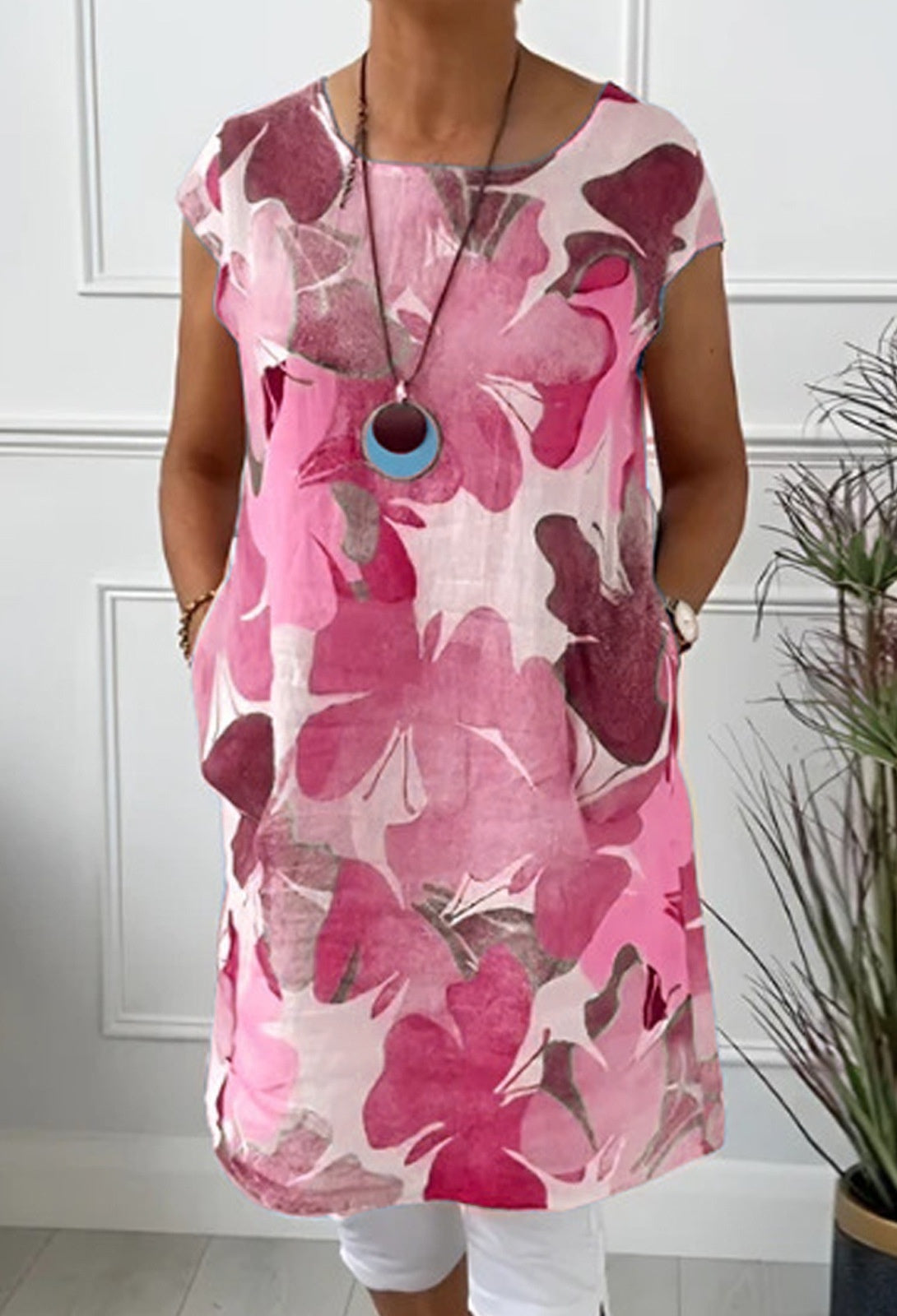 Tamara | Comfortable Dress with Butterfly Print