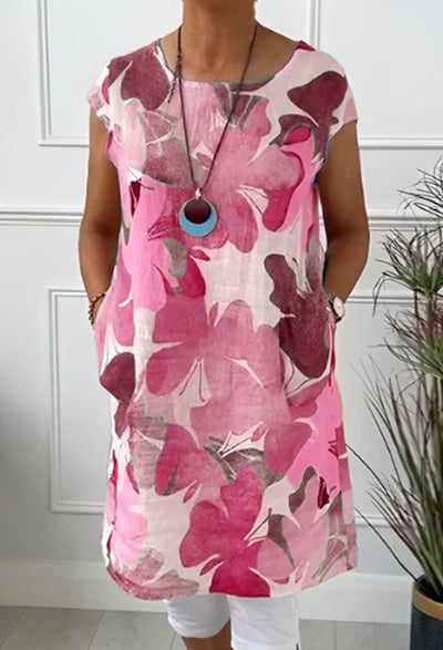 Tamara | Comfortable Dress with Butterfly Print
