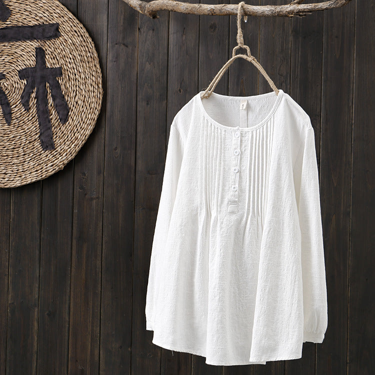 Katinka | Tummy Cotton Covering Blouse