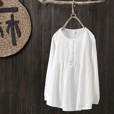 Katinka | Tummy Cotton Covering Blouse