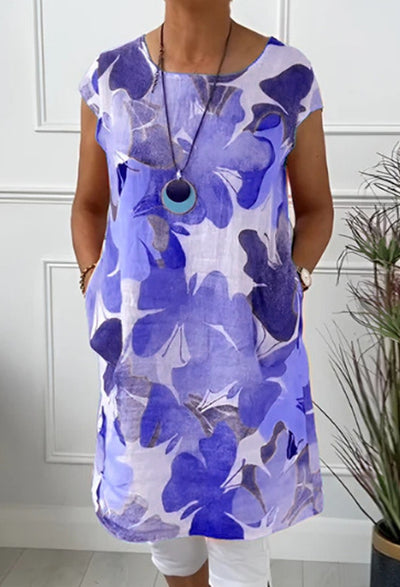 Tamara | Comfortable Dress with Butterfly Print