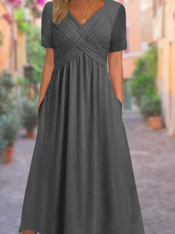Jamaica | Elegant Midi Coverage Belly Dress