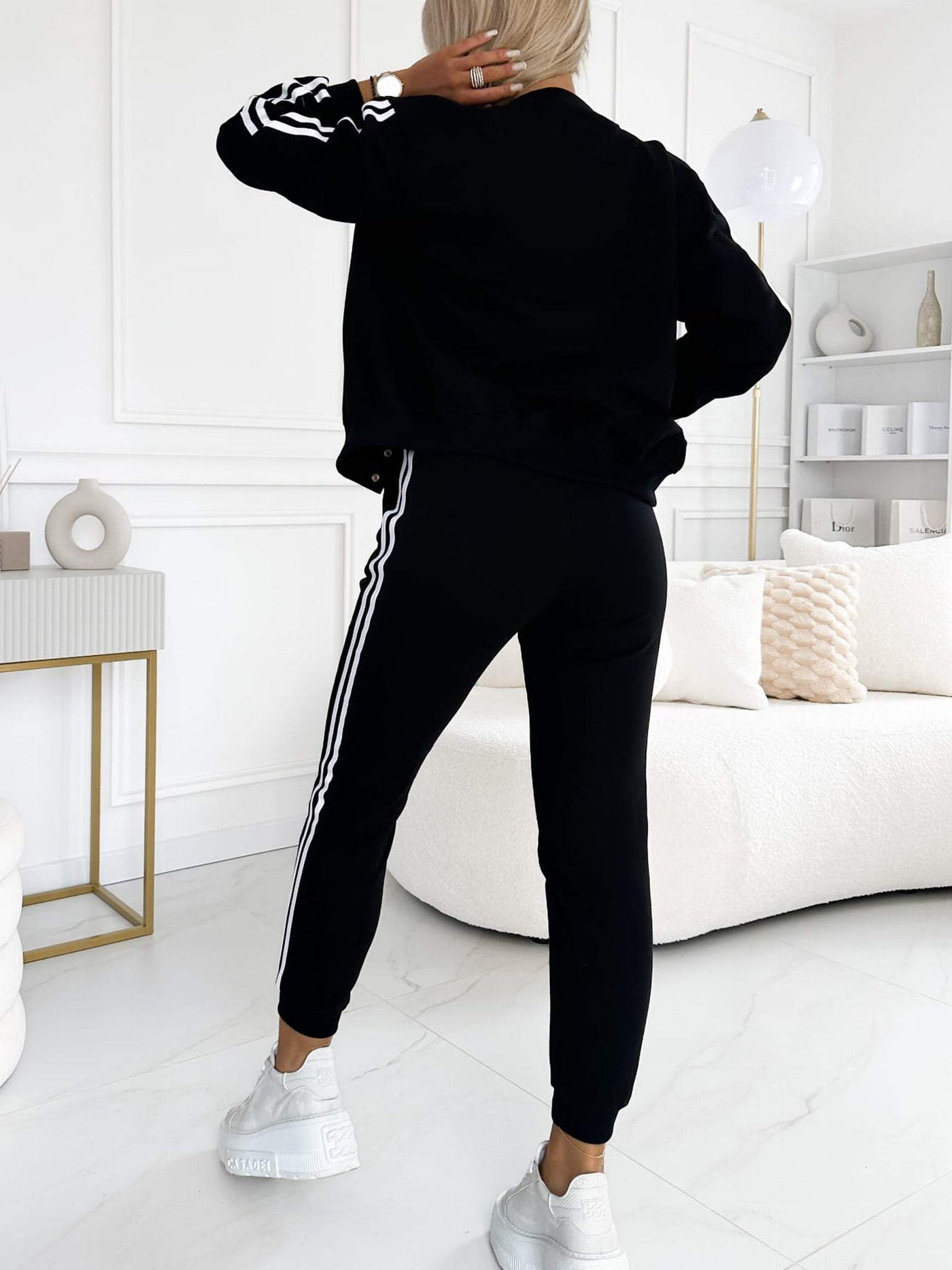 Freya - Striped Jacket, Vest & Pants