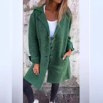 Selene - Gardigan Lapel long autumn coat