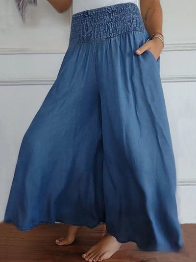 MIRA | Denim Pants with Elastic Waist