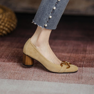Avalance | Mathilda Square Toe Heels