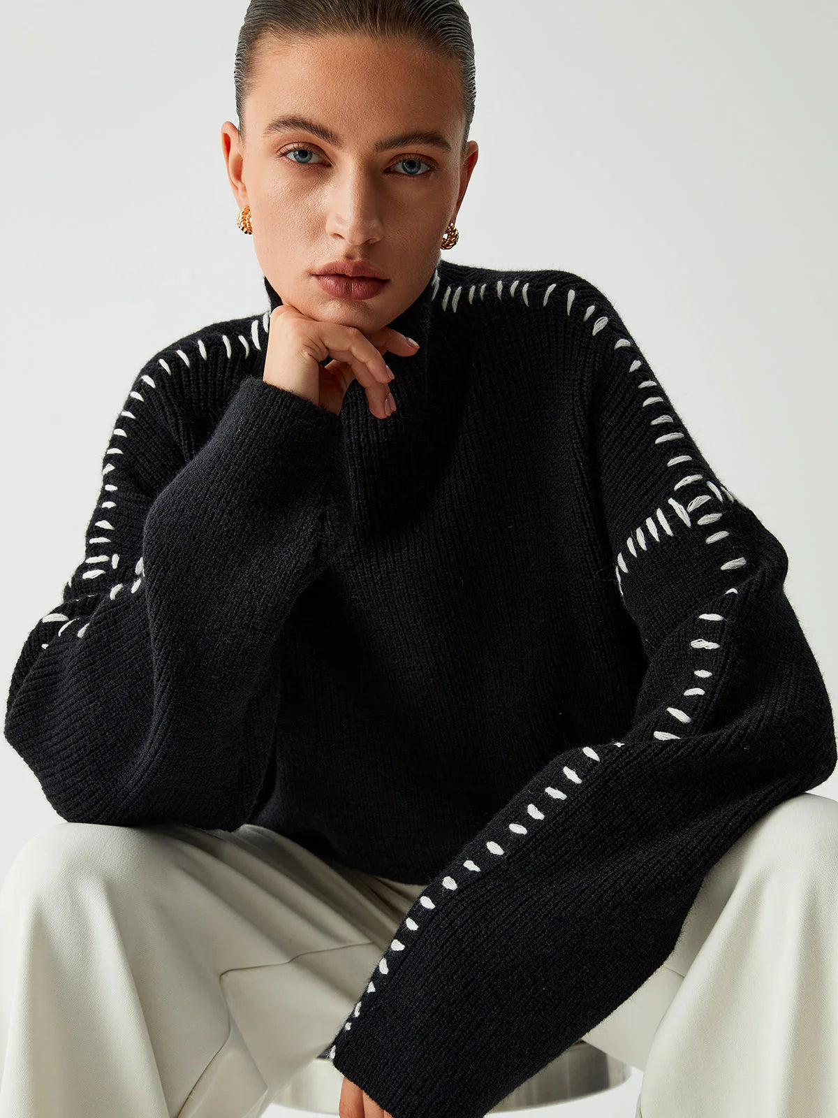 Alexiah | Chic Stitch-Detail Sweater