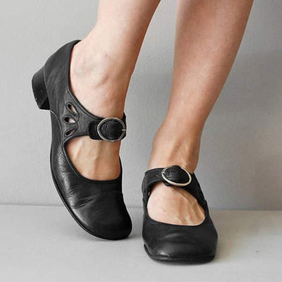 Emma | Elegant Leather Heel Sandals