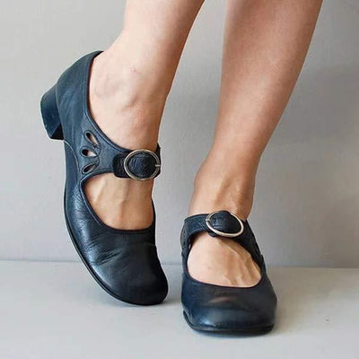 Emma | Elegant Leather Heel Sandals