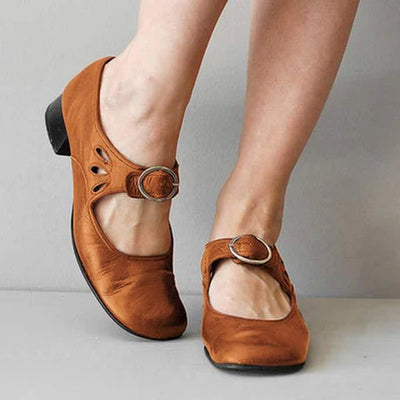 Emma | Elegant Leather Heel Sandals