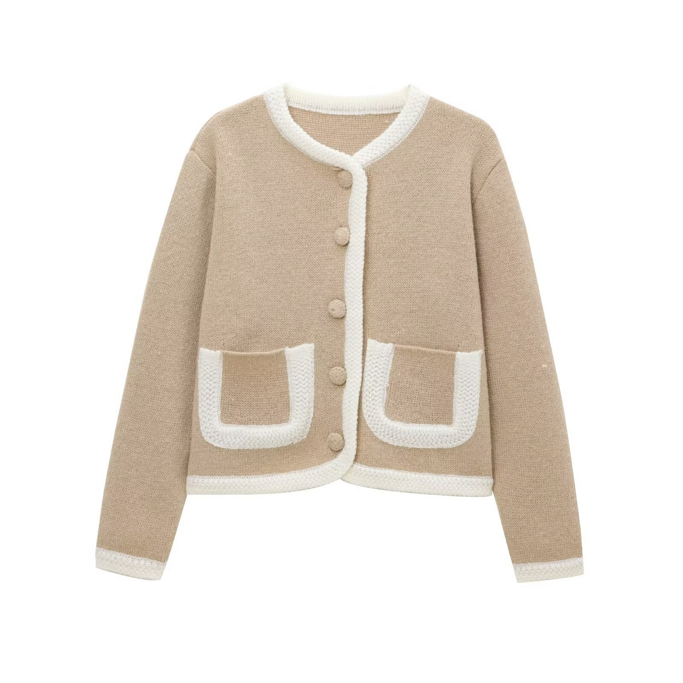 Jessica Clarke - Classic Cardigan with Decorative Pockets