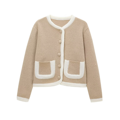 Jessica Clarke - Classic Cardigan with Decorative Pockets