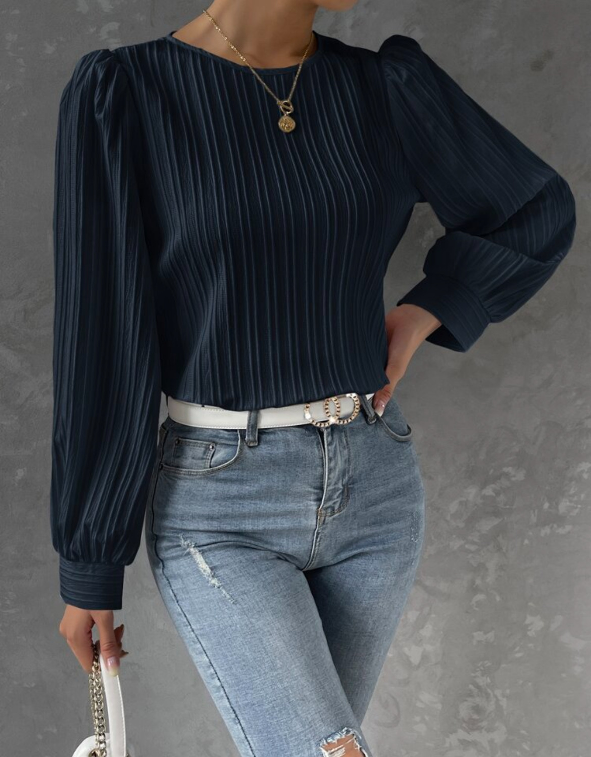 Samantha - Elegant Sleeve Detail Top