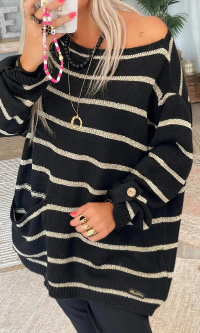 Leonie's | Chic Striped Pullover