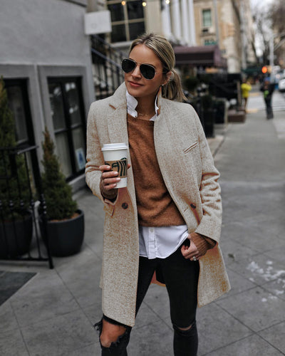 Outlook Button Down Textured Coat