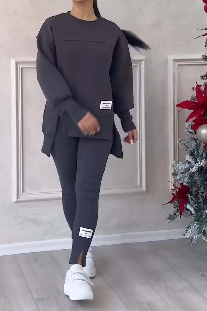Women's casual sweatshirt and leggings set