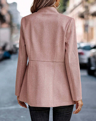 Amber - Modern Plain Long-Sleeved Blazer