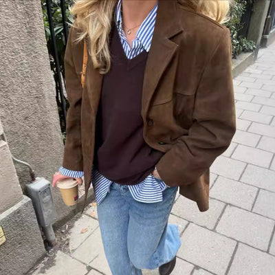 Diana - Suede Autumn Comfortable Jacket