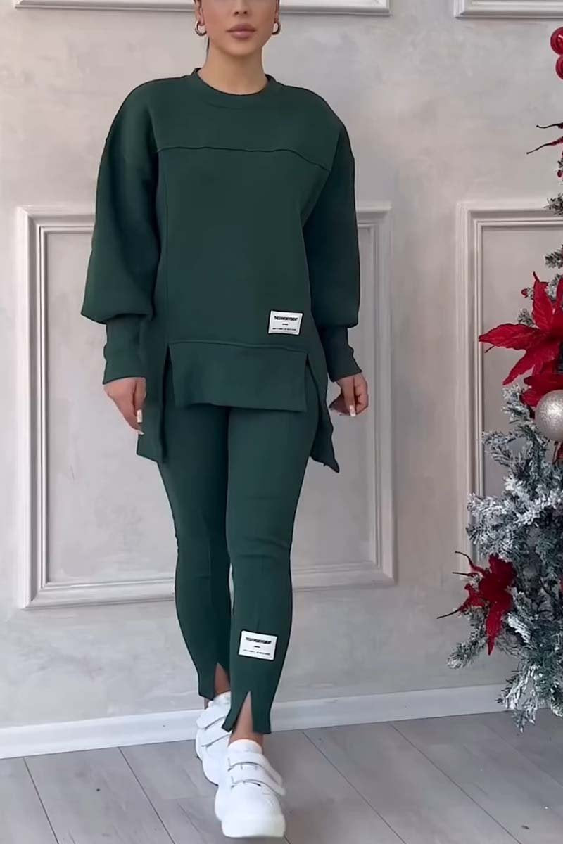 Women's casual sweatshirt and leggings set