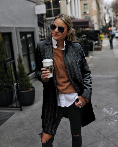Outlook Button Down Textured Coat