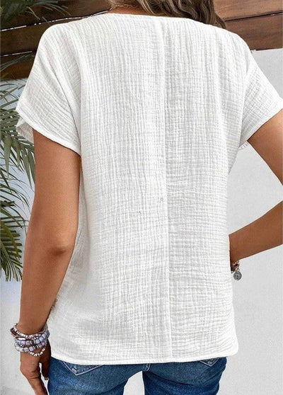 Aliyah | Elegant Button Summer Blouse