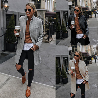 Outlook Button Down Textured Coat