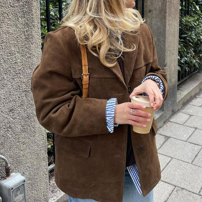 Diana - Suede Autumn Comfortable Jacket