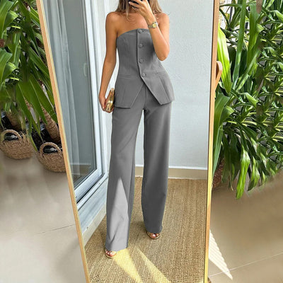Emilia - High Sleeveless Elegant Set