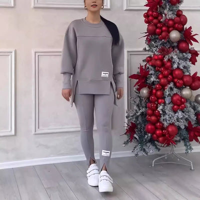 Women's casual sweatshirt and leggings set