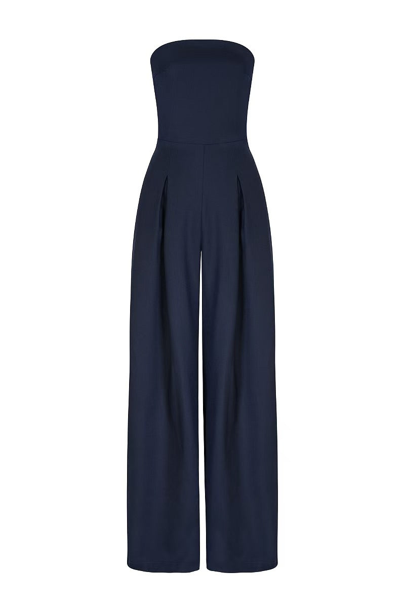 Anna | Slim Backless Wrap Jumpsuit