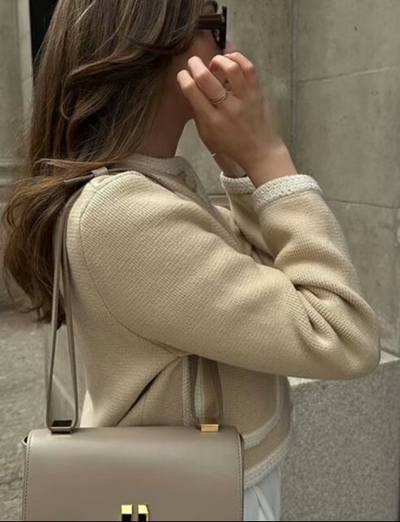 Jessica Clarke - Classic Cardigan with Decorative Pockets
