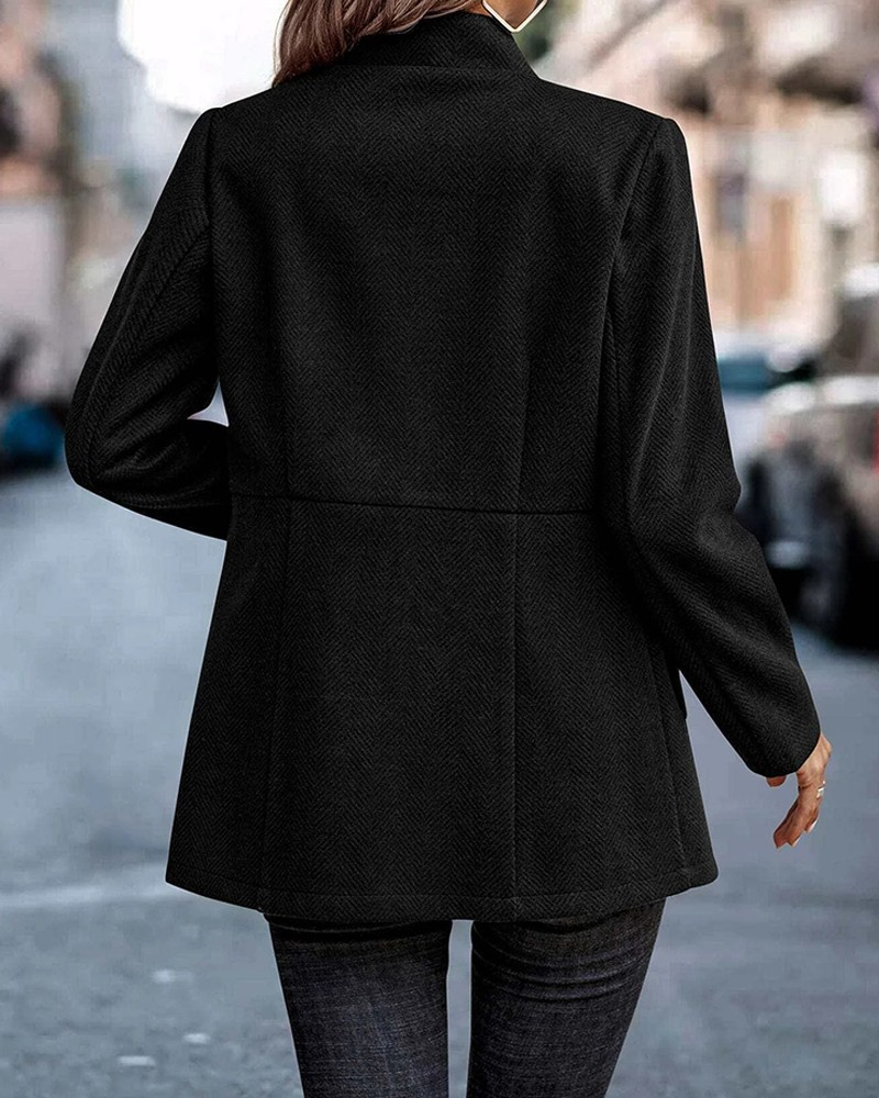 Amber - Modern Plain Long-Sleeved Blazer