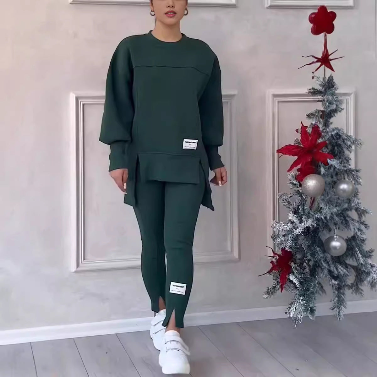 Women's casual sweatshirt and leggings set