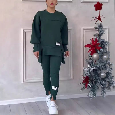 Women's casual sweatshirt and leggings set