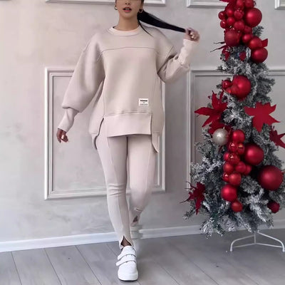 Women's casual sweatshirt and leggings set