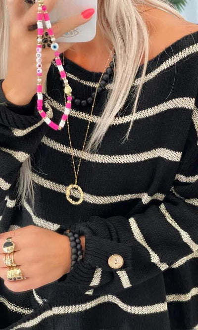 Leonie's | Chic Striped Pullover