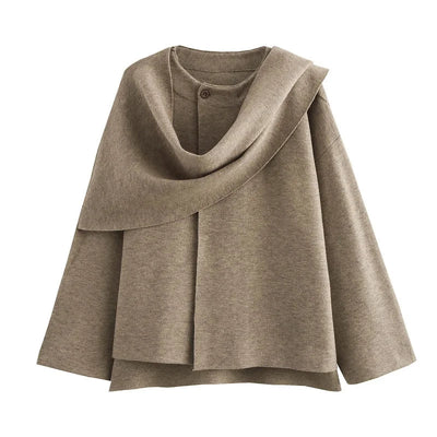 Maelis | Draped Wool Coat