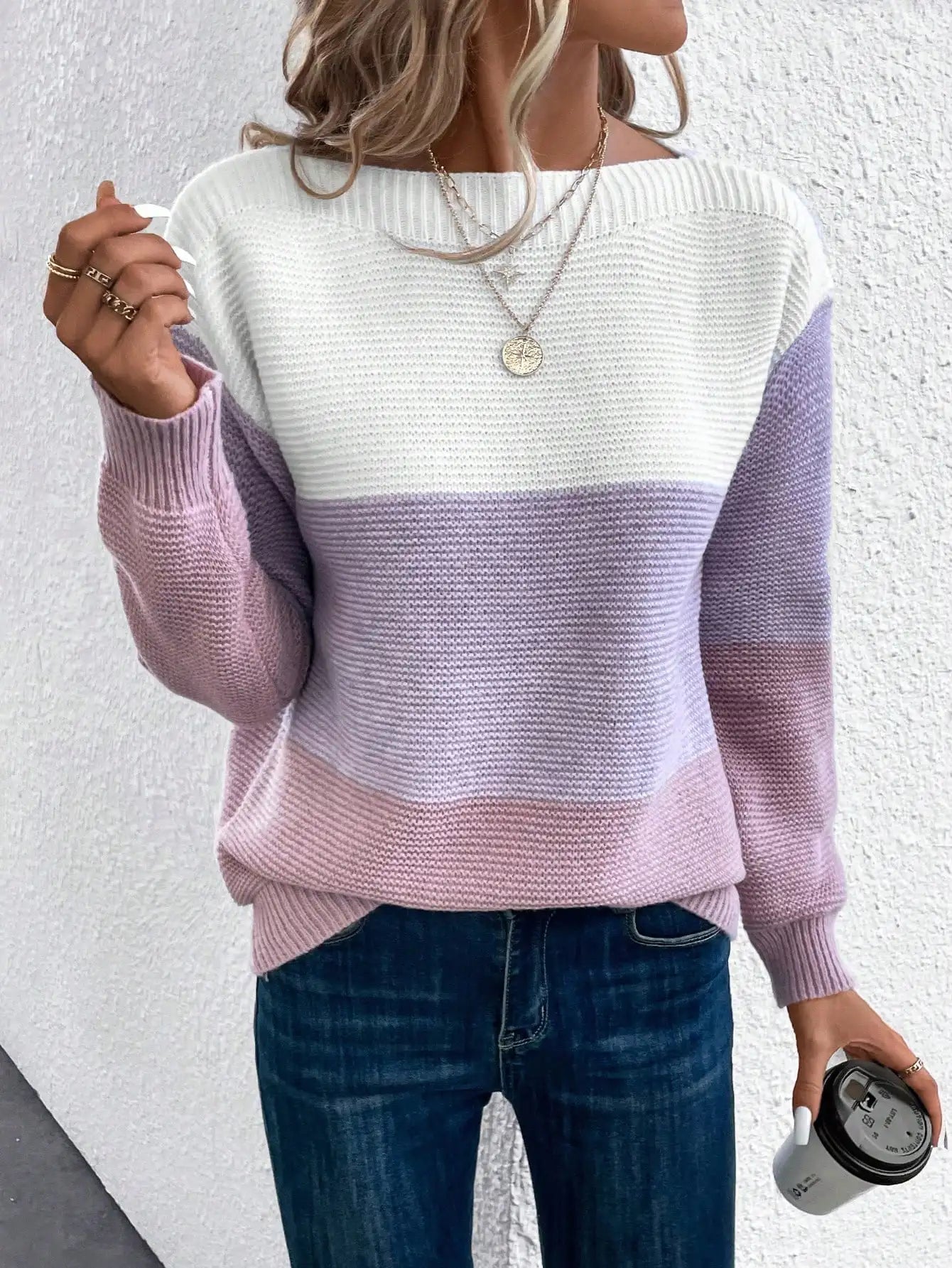 Émilie | Pull Tricolore Sweater