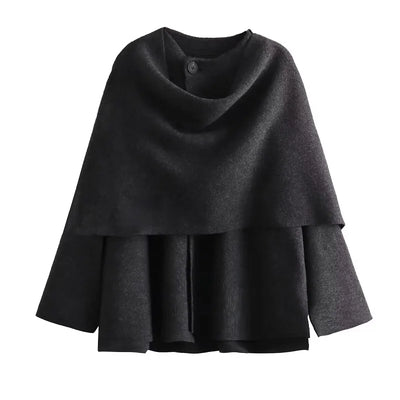 Maelis | Draped Wool Coat